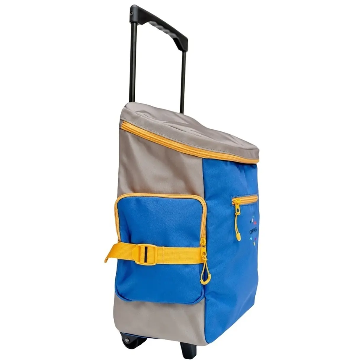 Kids Trolley Hankie - Blau - Grün - Ocker