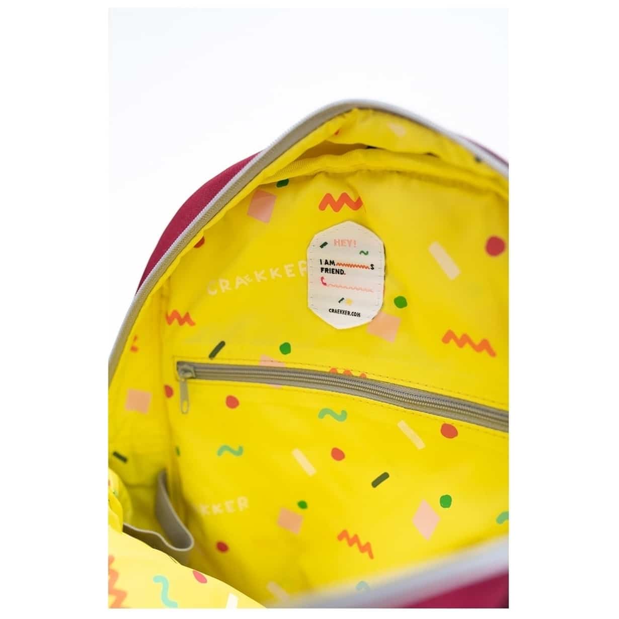 craekker_rook_rot_grau_4 Kids Backpack ROOK - Bordeaux - Grau