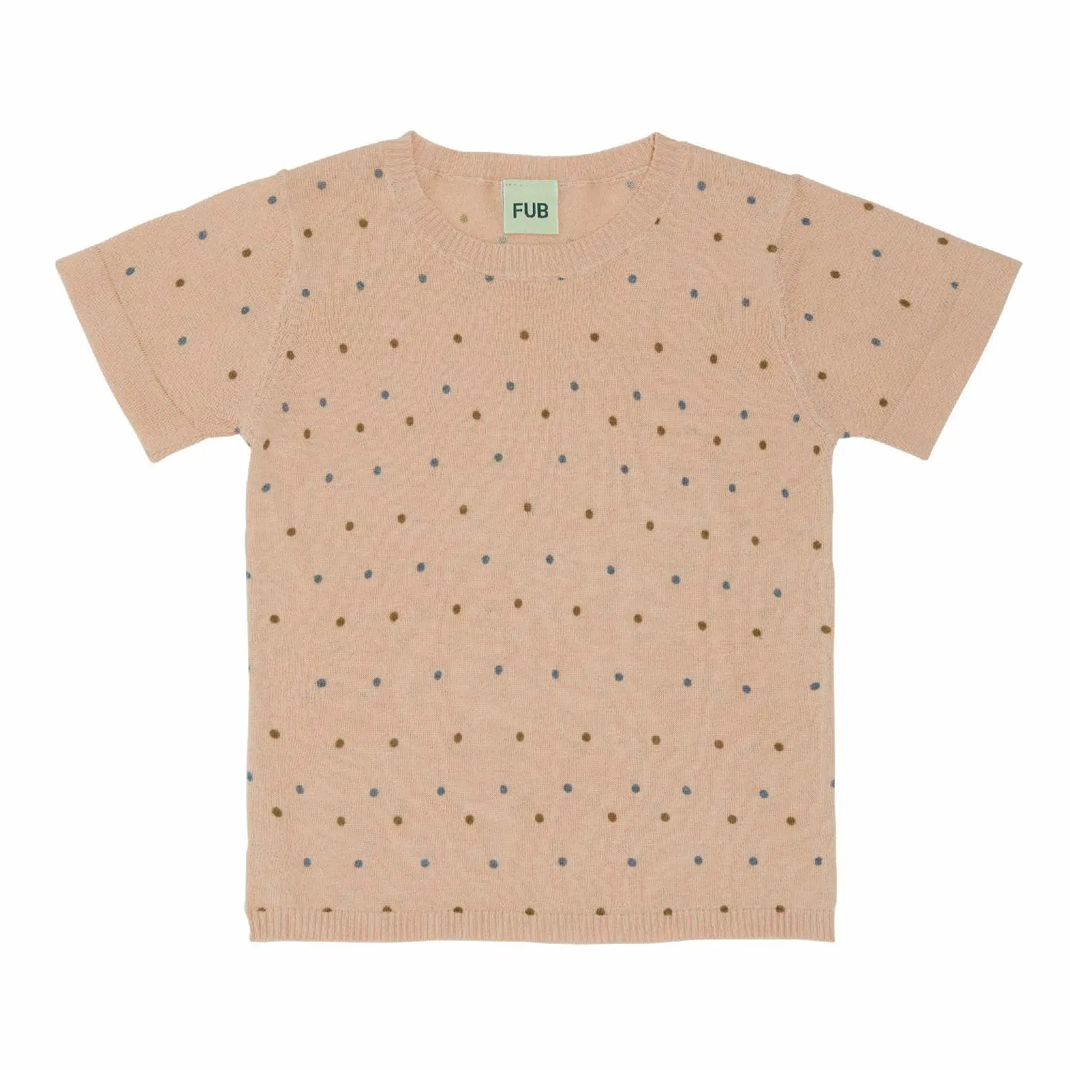 T-Shirt dots, rosé/sienna/blue