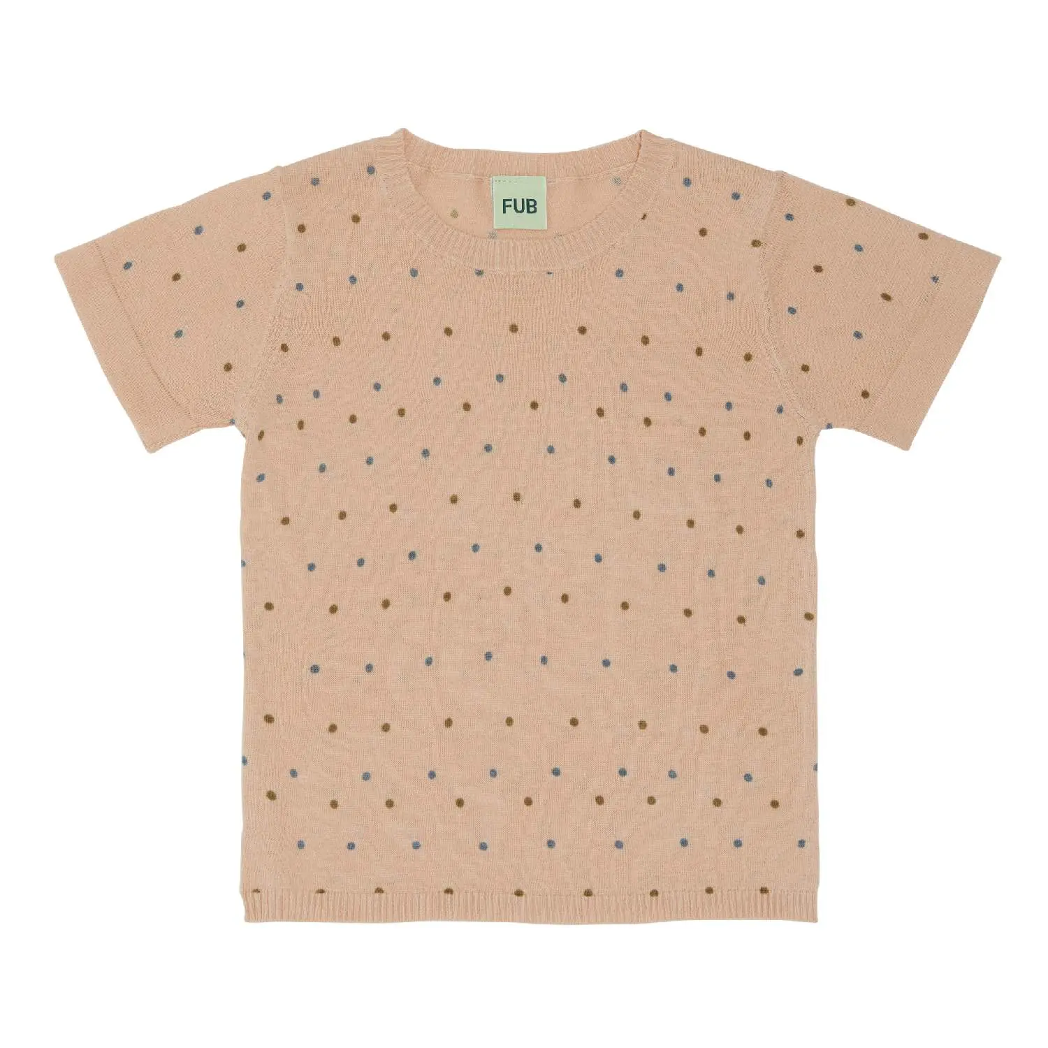 fub_0220ss_rose T-Shirt dots, rosé/sienna/blue