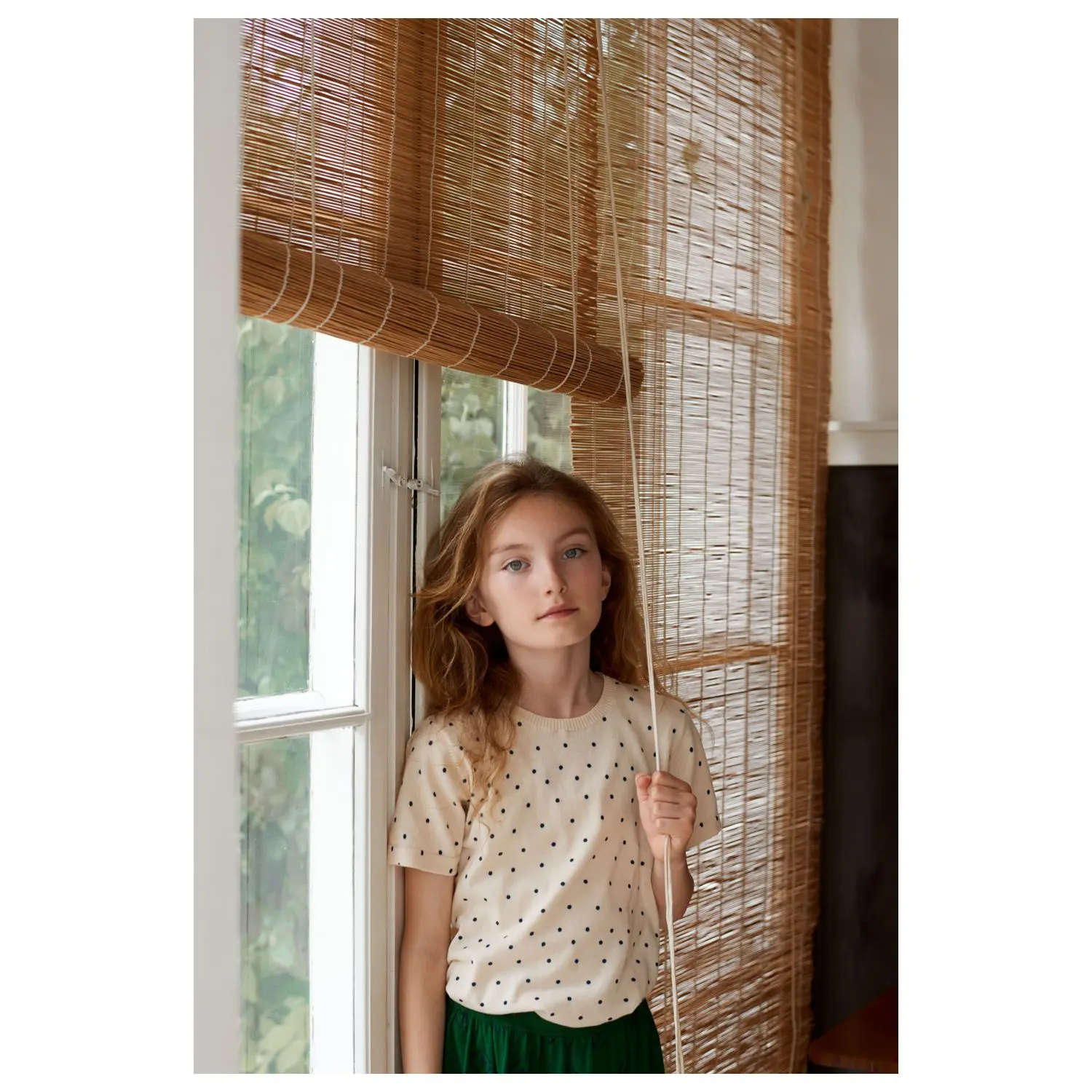 fub_ss20_1275 T-Shirt dots, ecru/red/blue
