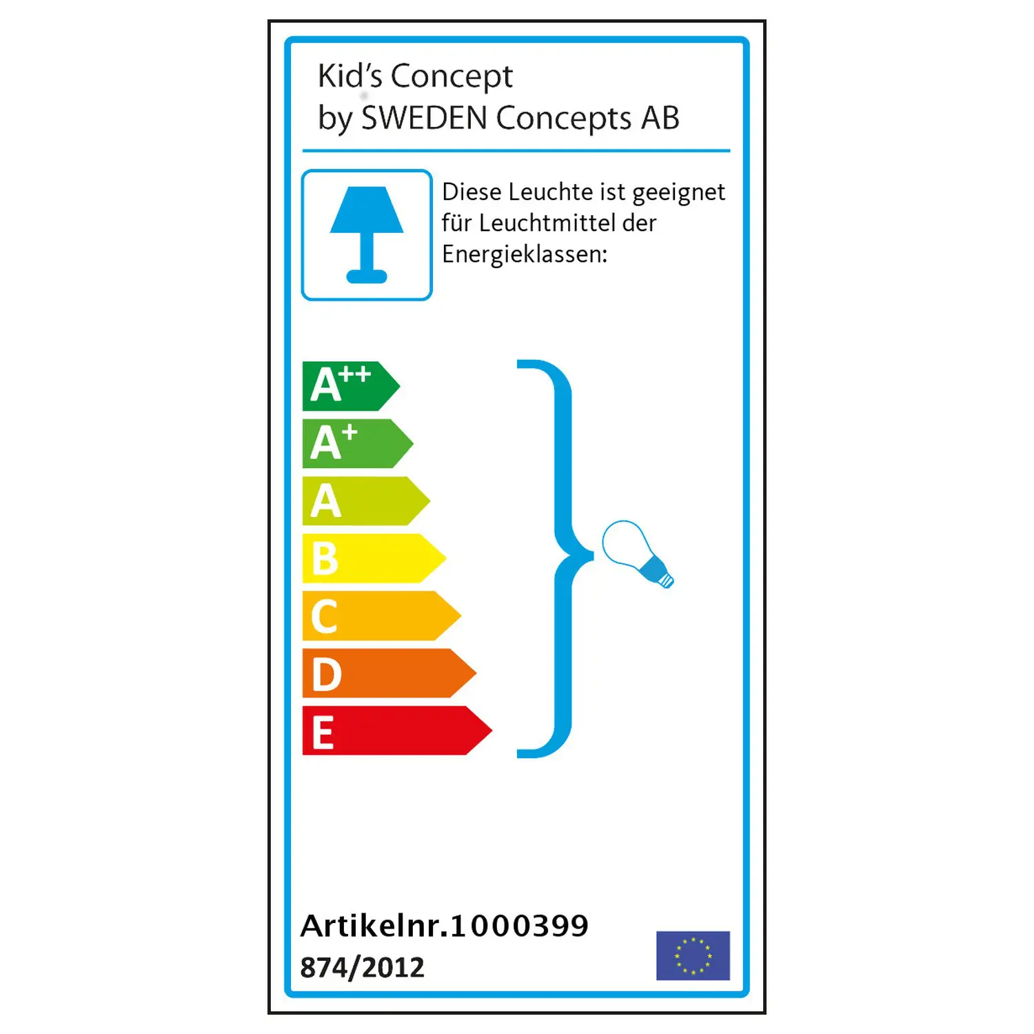 kids_concept-1000399a Deckenlampe Metall blaugrau Ø 30cm