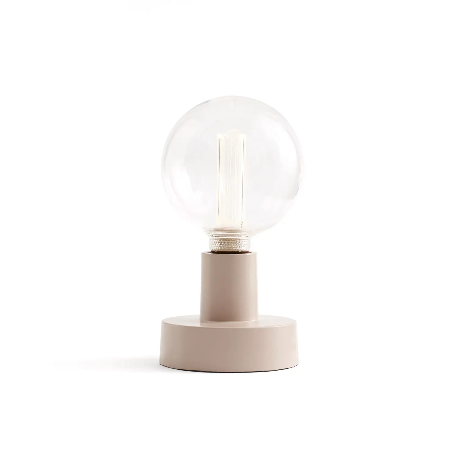 Tisch-/Wandlampe Metall rosa Ø 12 cm.