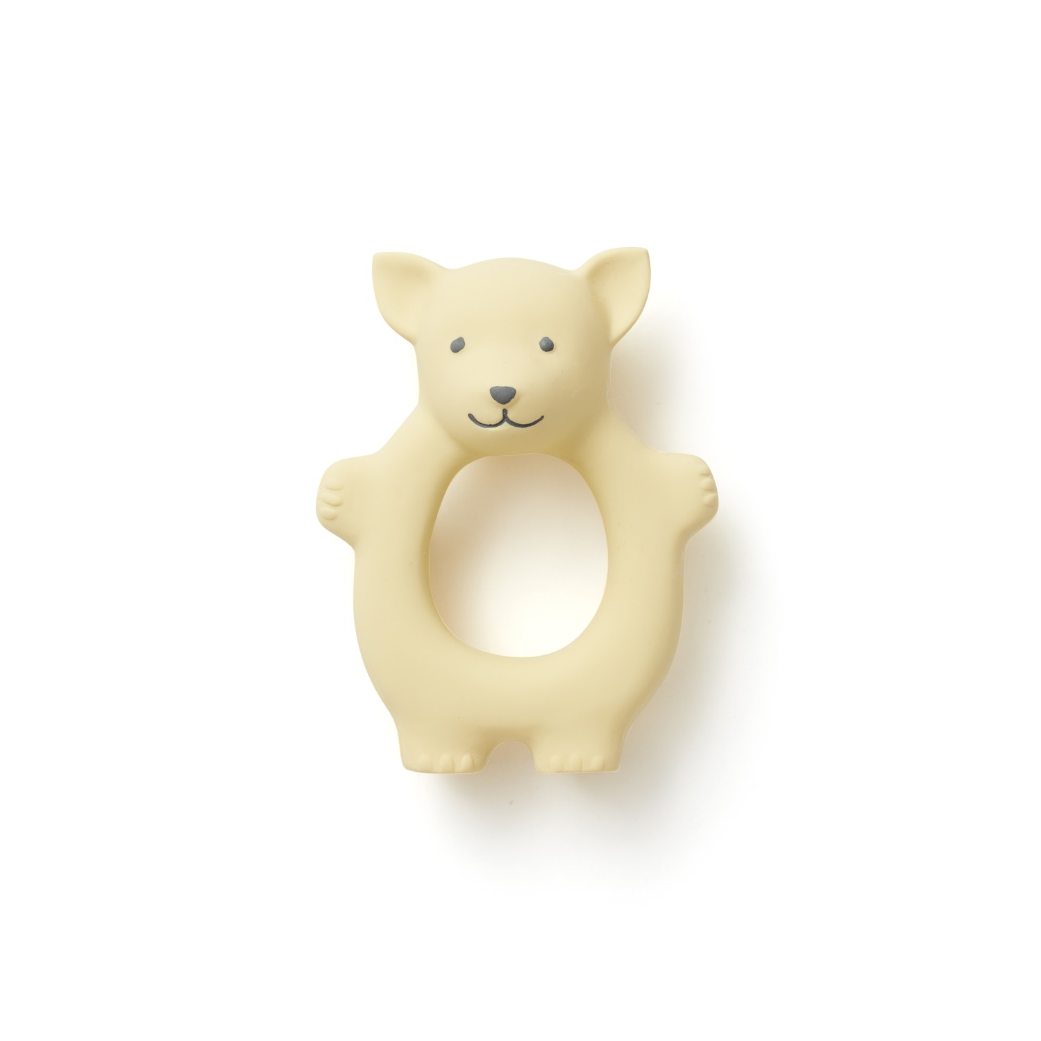 Beissring Fuchs Naturgummi 10 cm natur