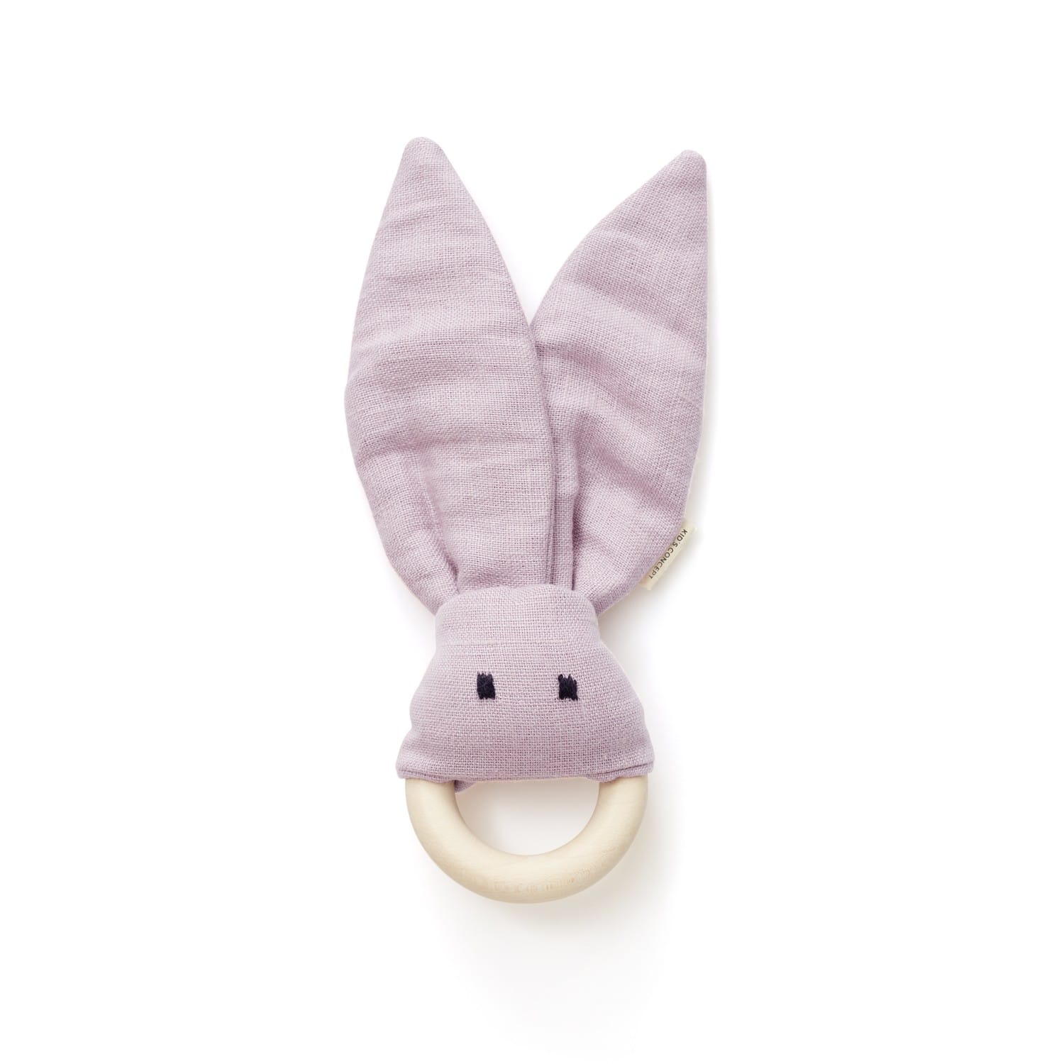 kids_concept-1000462 Beissring Hase Leinen Holz pink