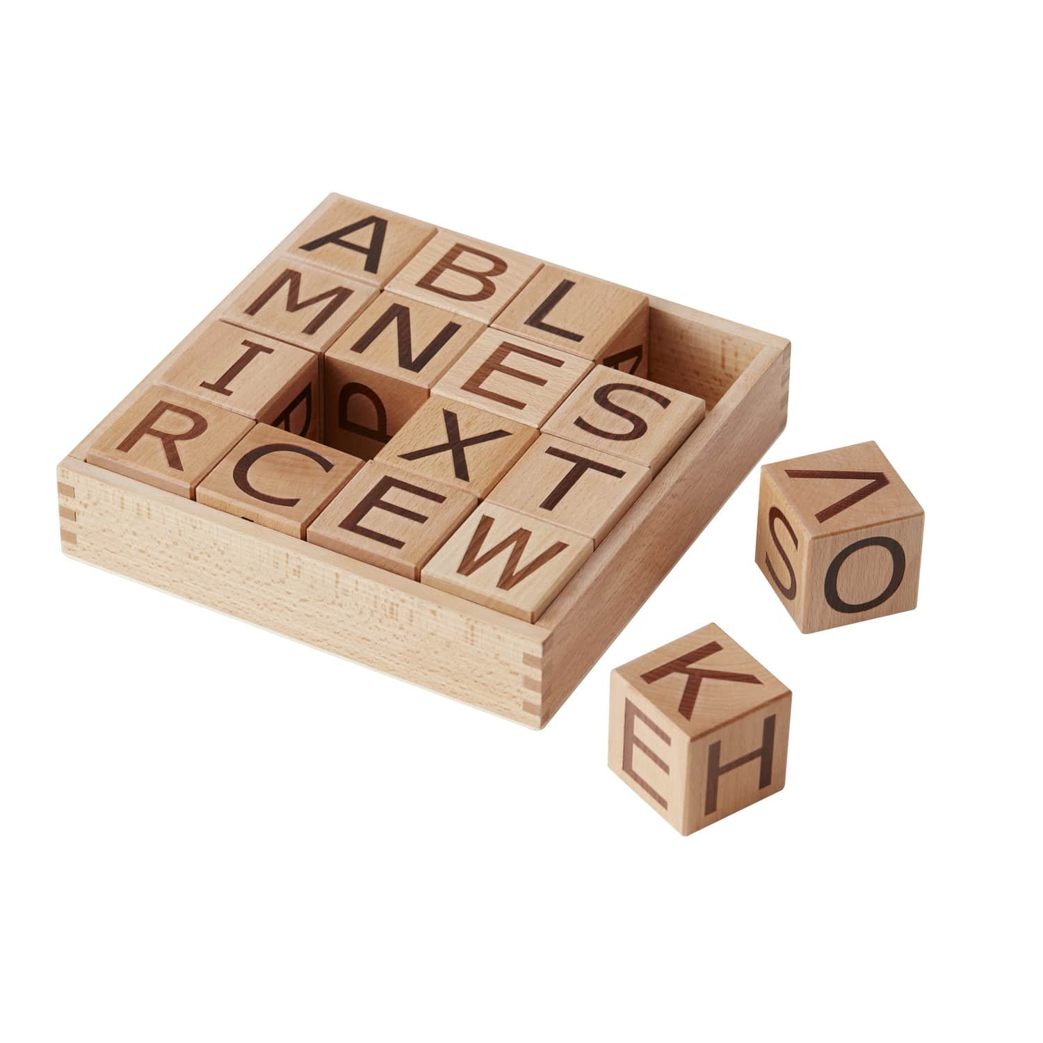Buchstaben-Klötze NEO natural