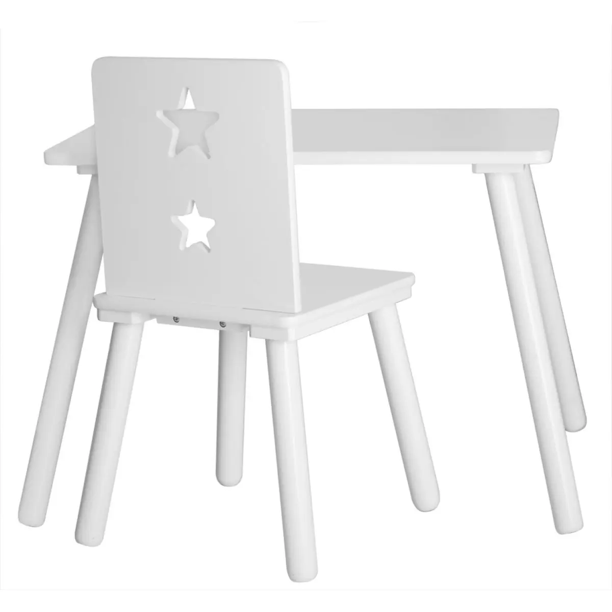 Tisch 60x42, Höhe 45 cm, Star weiß
