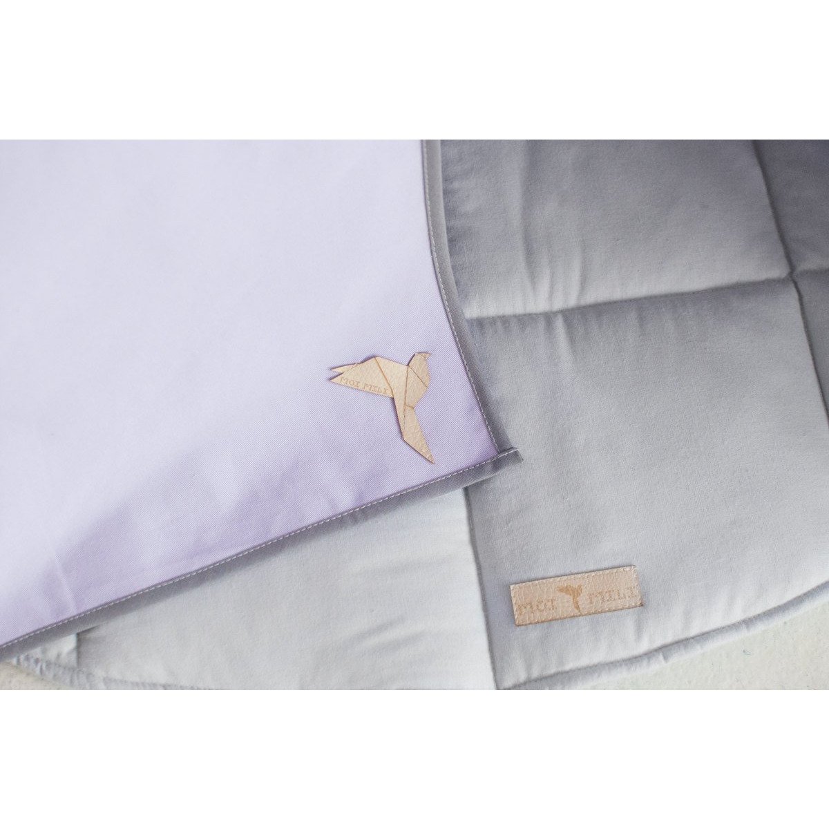 Steppdecke, Grau-Mint