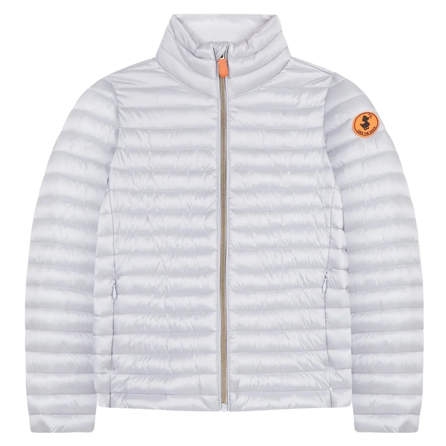 savetheduck_crystalgrey_vorne_1 Übergangsjacke, Vegan Down - Crystal Grey