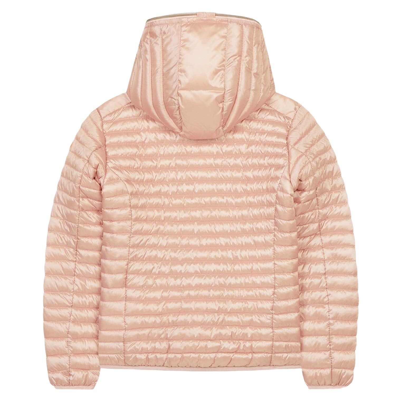 savetheduck_rose_kapuze_hinten_02 Übergangsjacke mit Kapuze, Vegan Down - Rosé