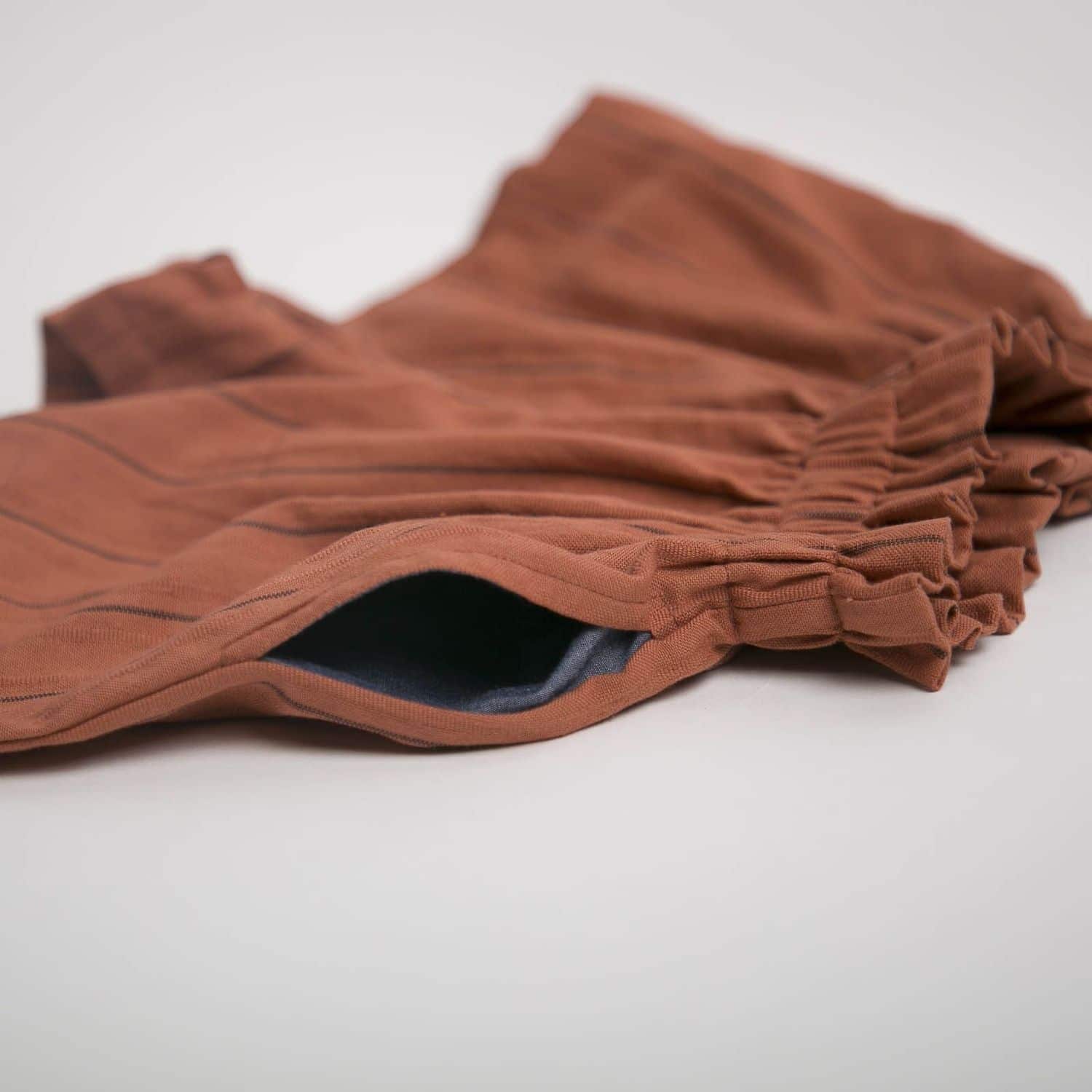shorts_samantha_mit_seitentaschen_paprikarot_gestreift3 Shorts Samantha mit Seitentaschen, Paprikarot gestreift