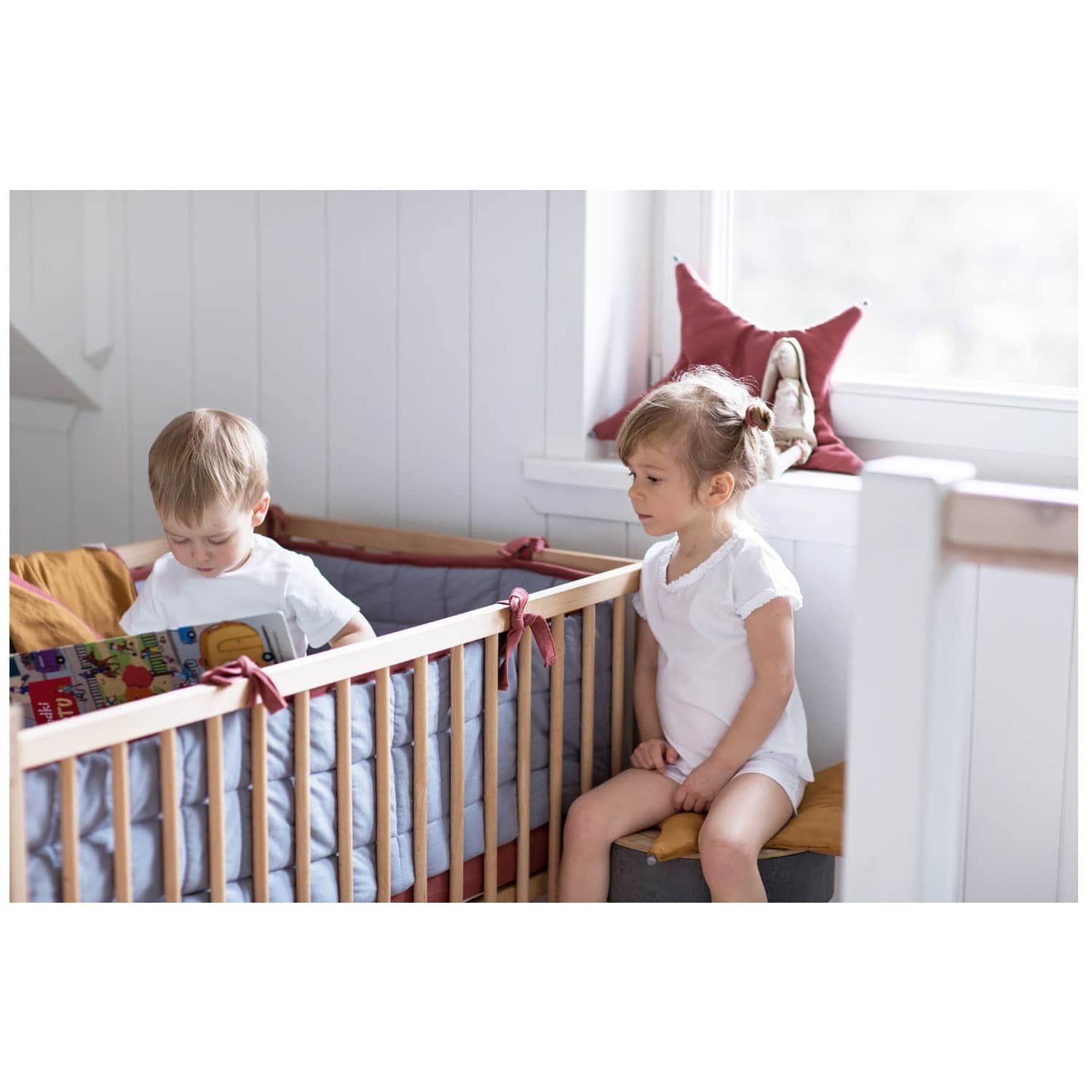 star_pillow_organic_mustard_maroon_grey_color_mood Kissen Stern, mustard