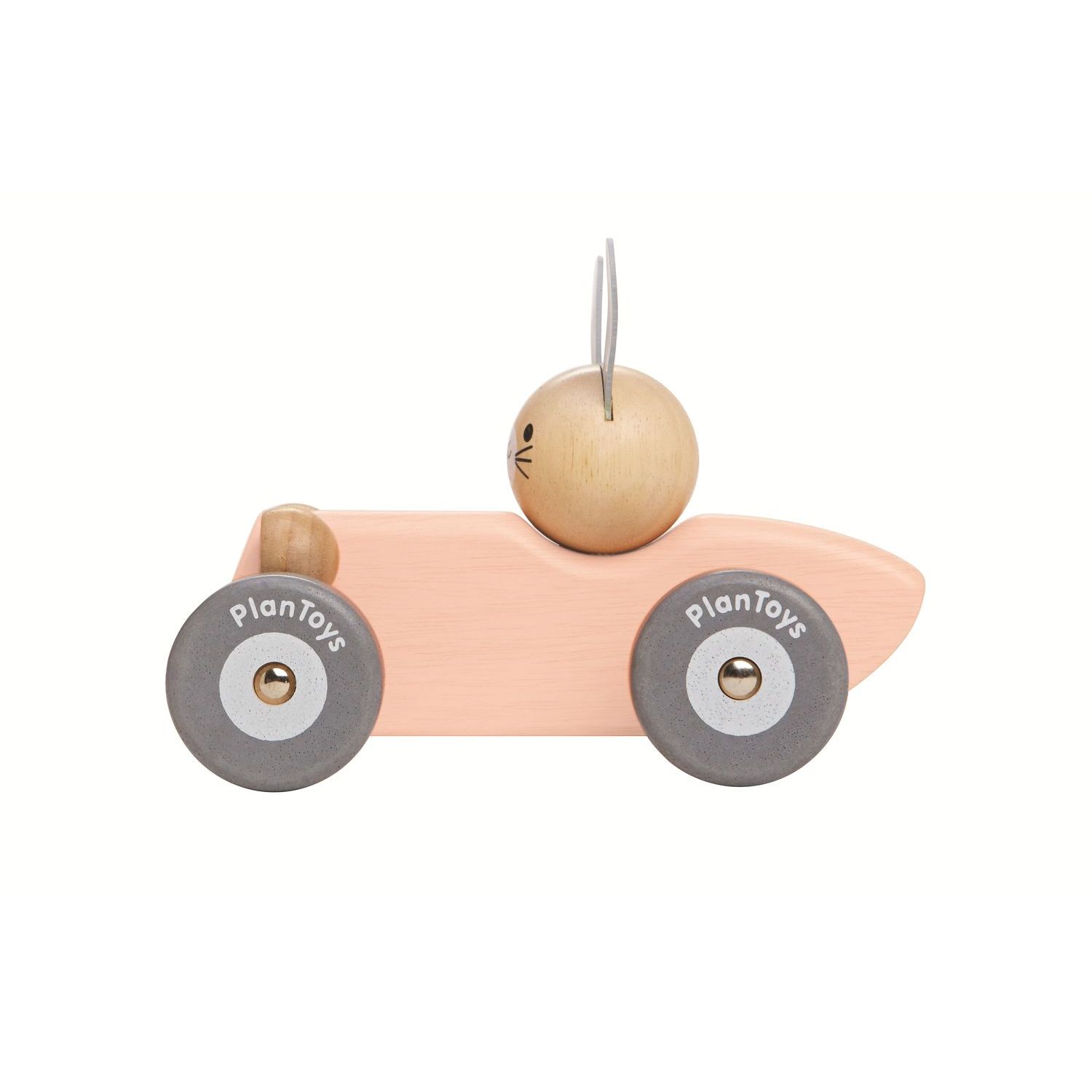 Rennwagen mit Hase
