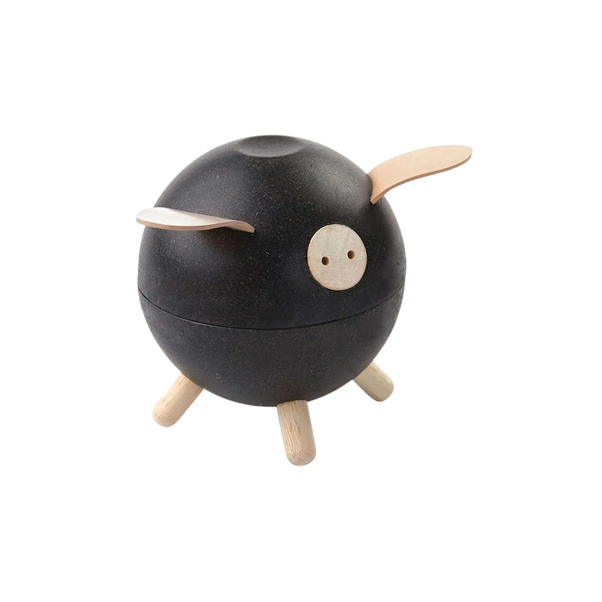 Spardose Schwein schwarz