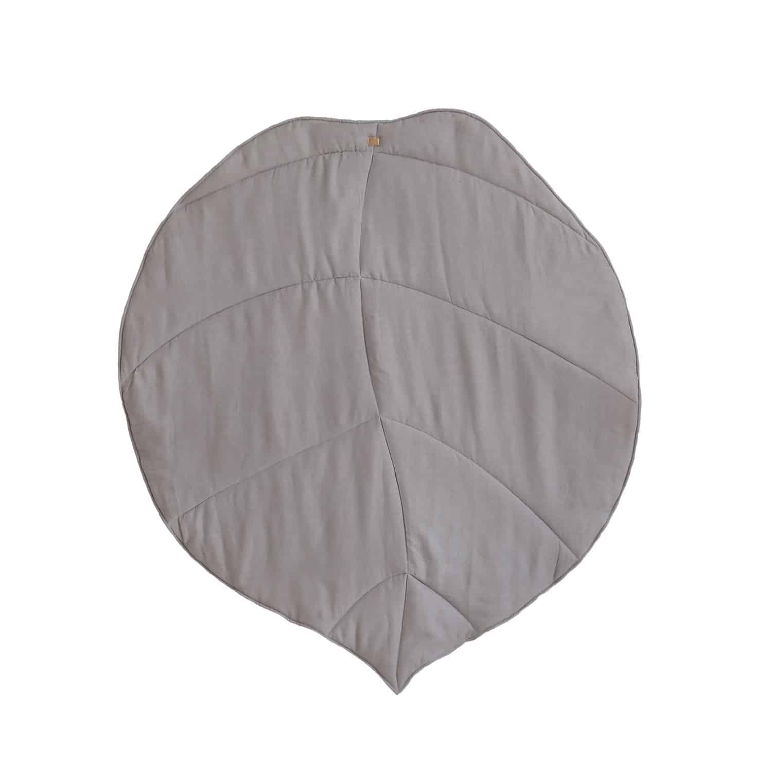 Leaf mat linen gray