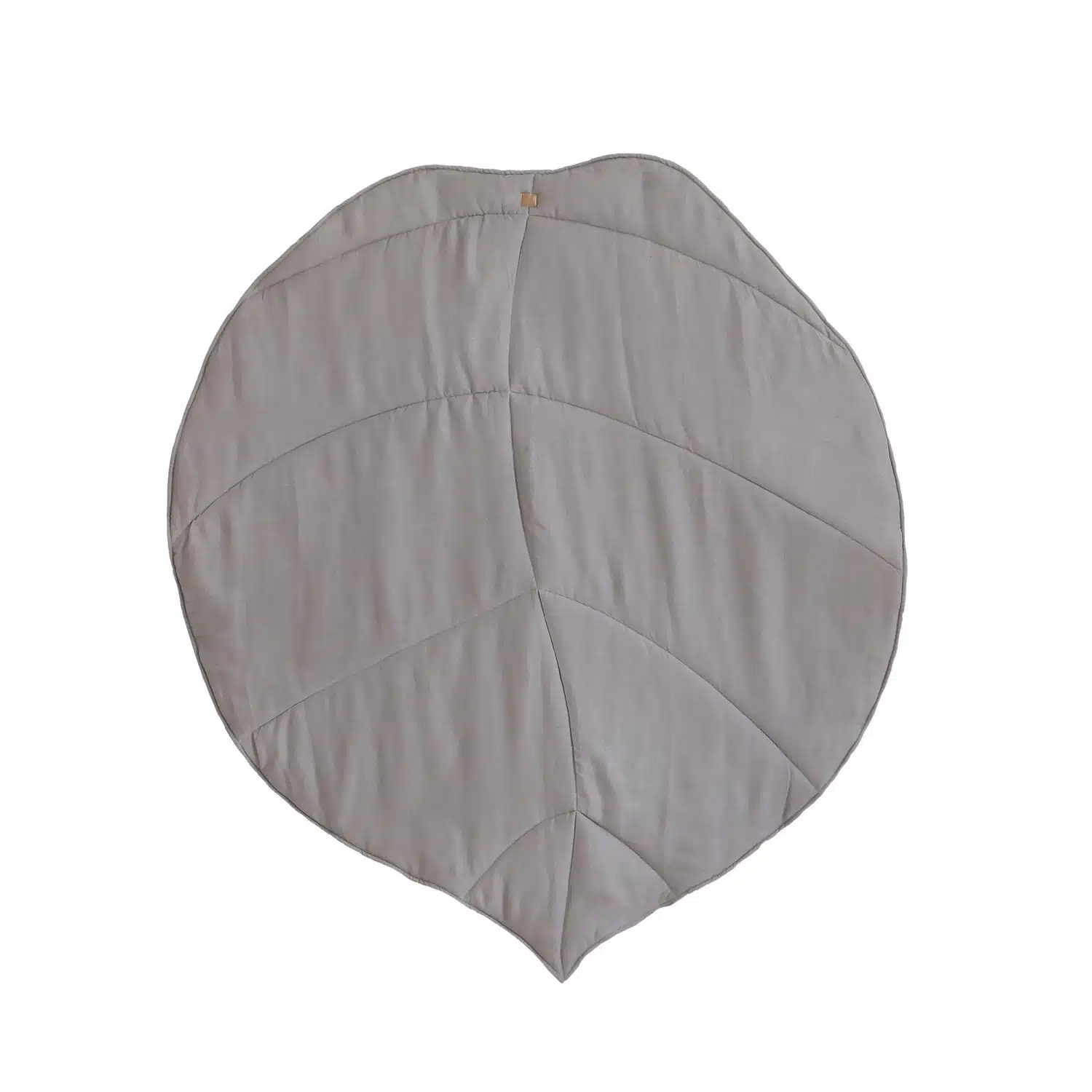 Leaf mat linen gray