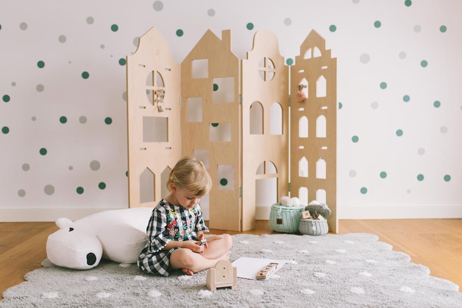 Spielhaus Paravent 4in1