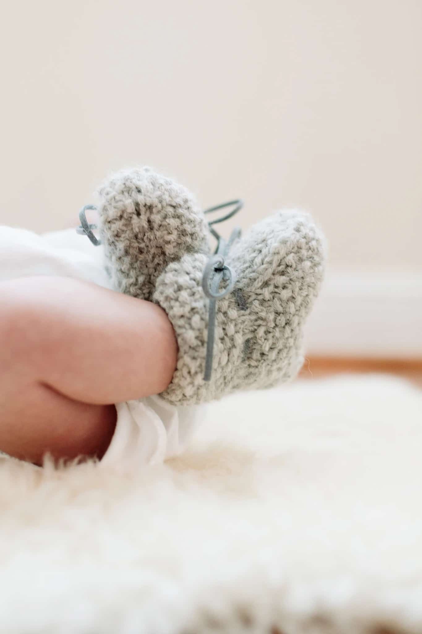 Baby Alpaka Slippers, Beige