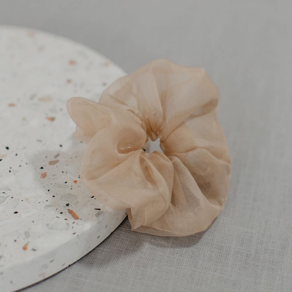 Scrunchie Organza Nude