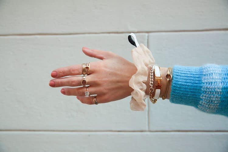 Scrunchie Organza Nude_2