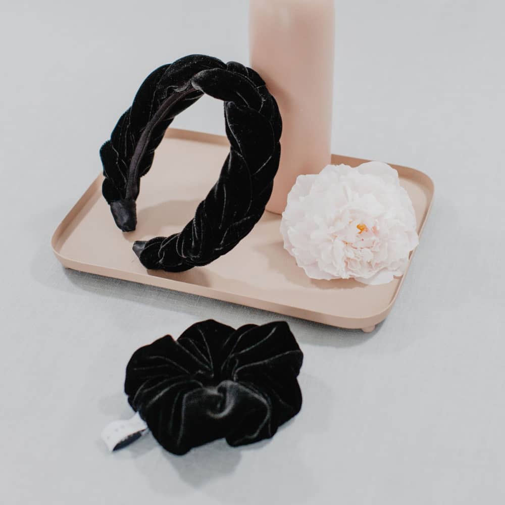 Scrunchie Samt Schwarz