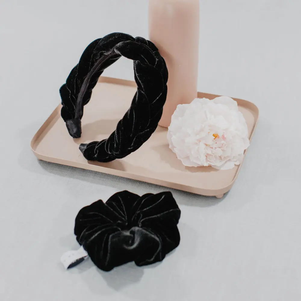 Scrunchie Samt Schwarz