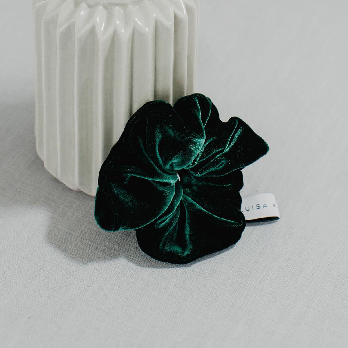 Scrunchie Samt Tannengrün