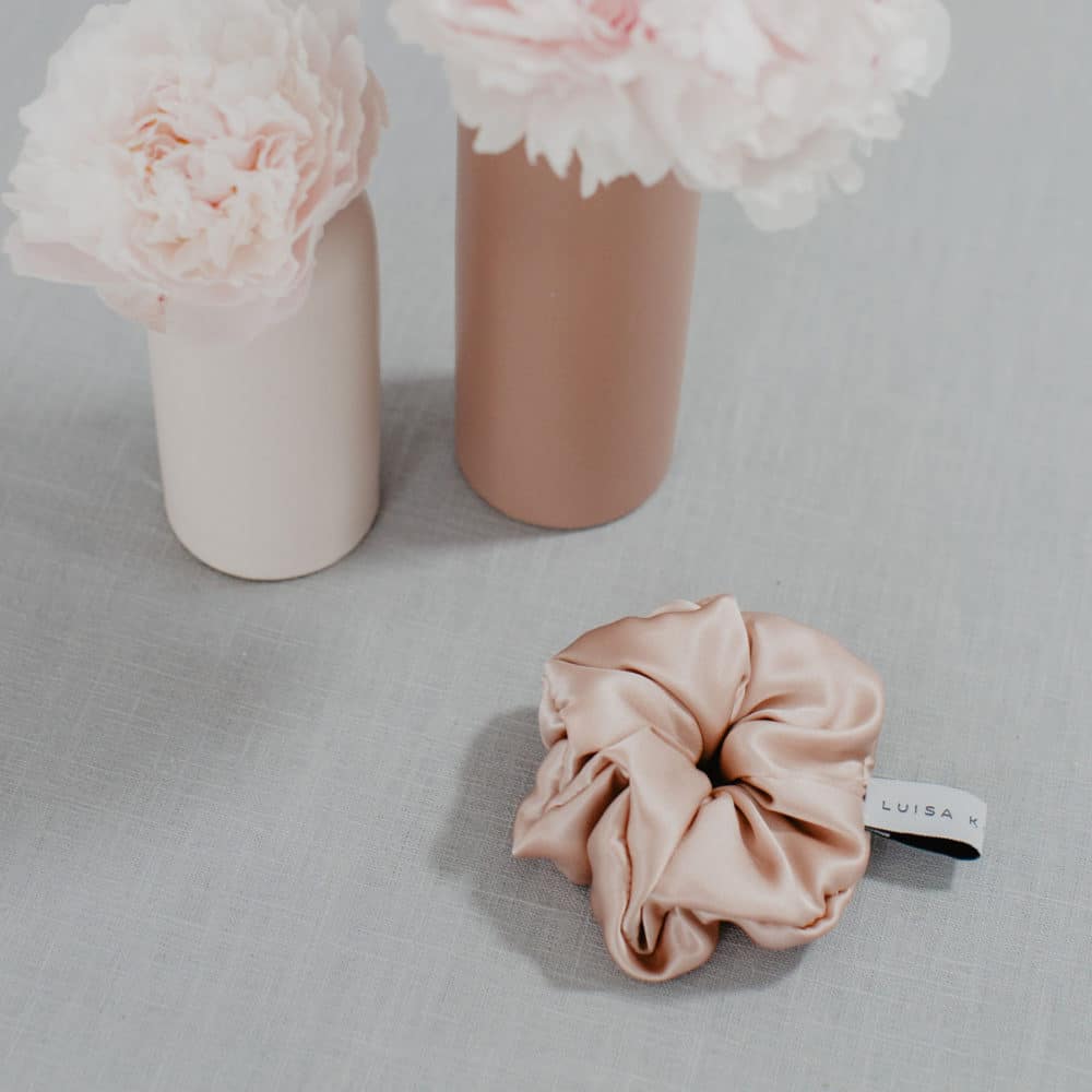 Scrunchie Satin Altrosé