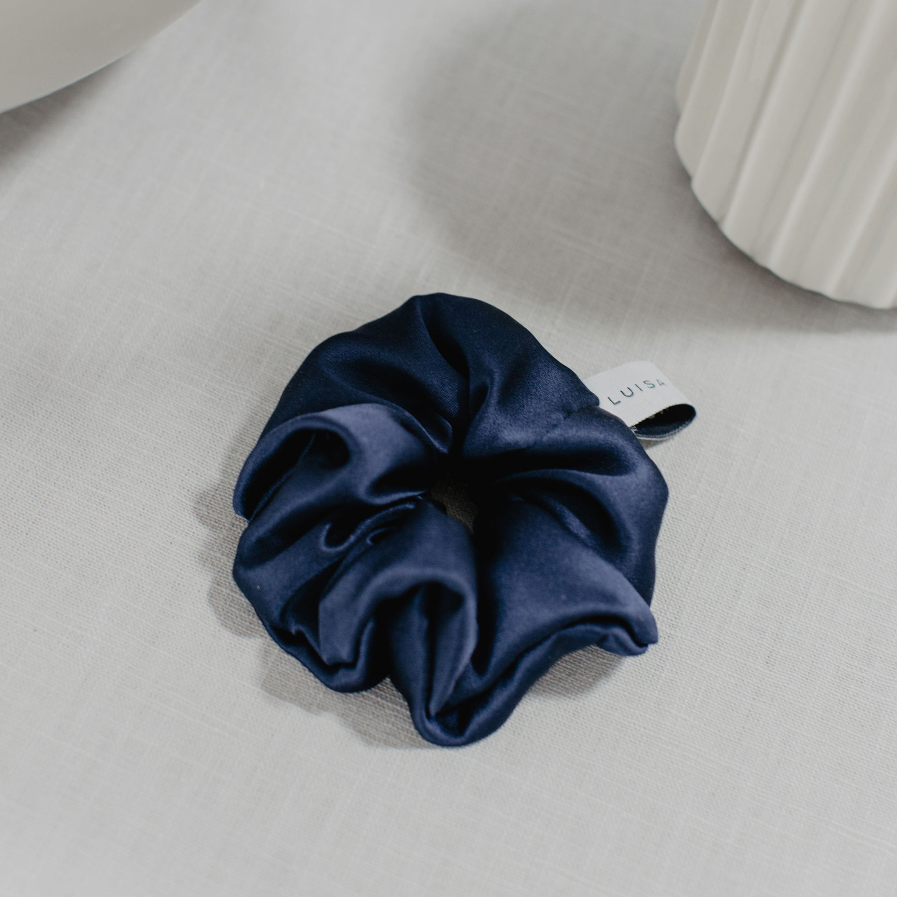 Scrunchie Satin Dunkelblau_3