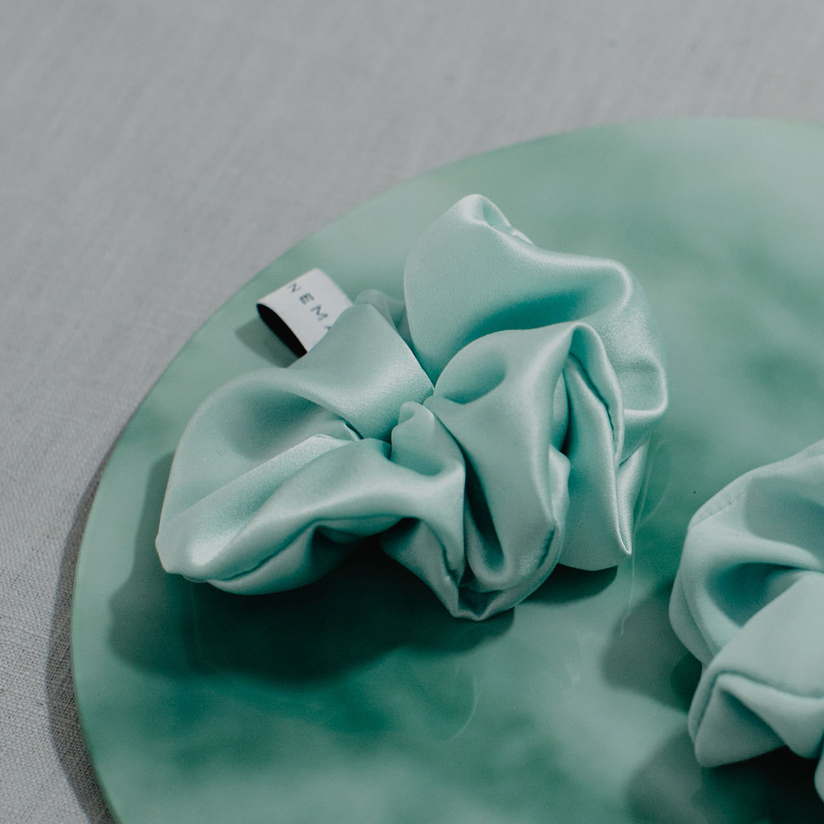 Scrunchie Satin Mintgrün_2