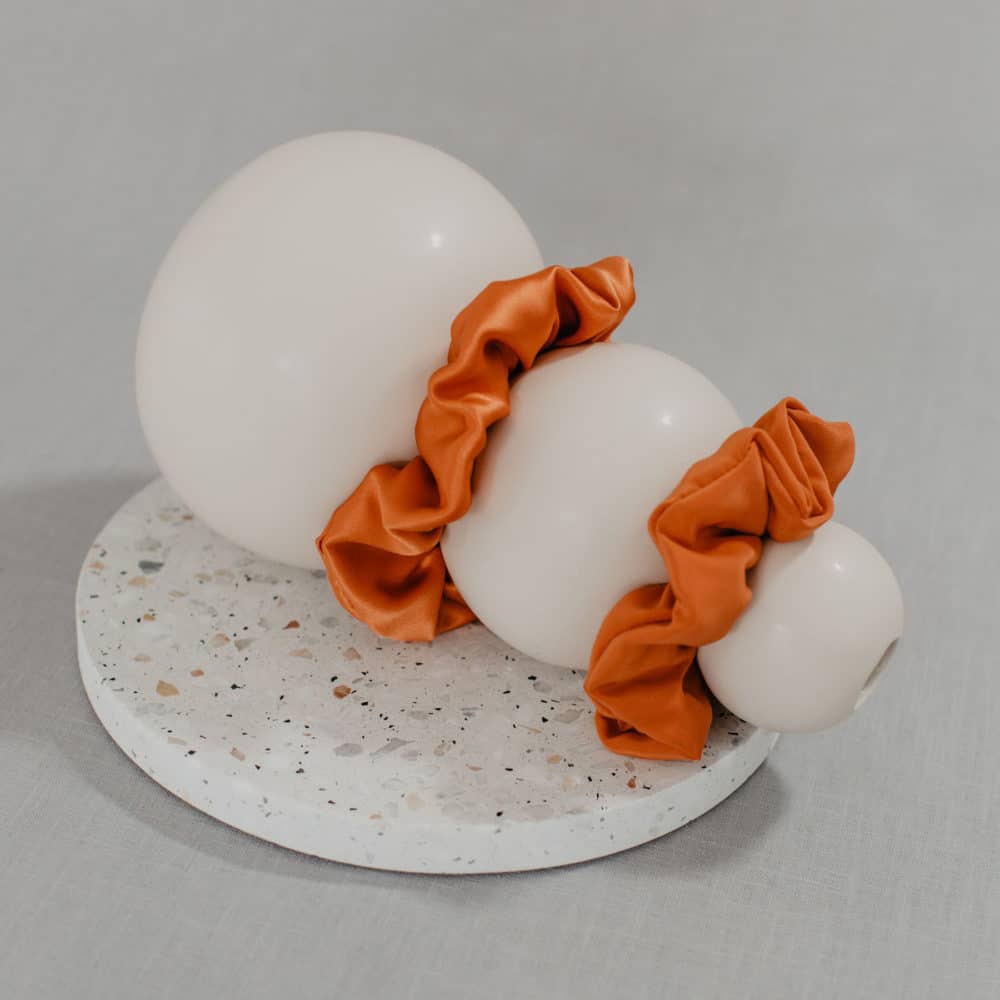 Scrunchie Satin Orange_2