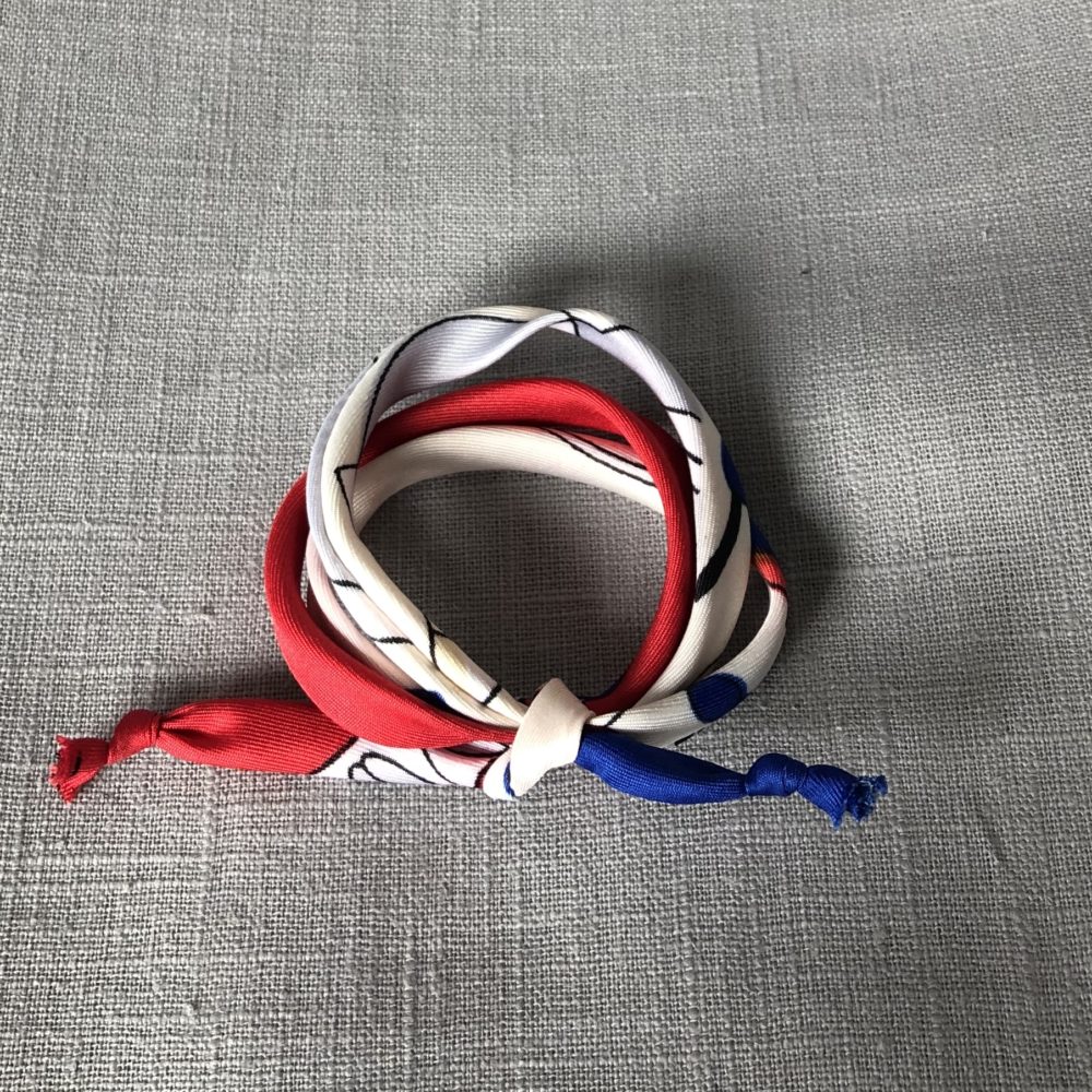 Seidenarmband Bleu-Blanc-Rouge