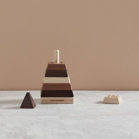 Steckspiel "Stapelpyramide Natur Neo"