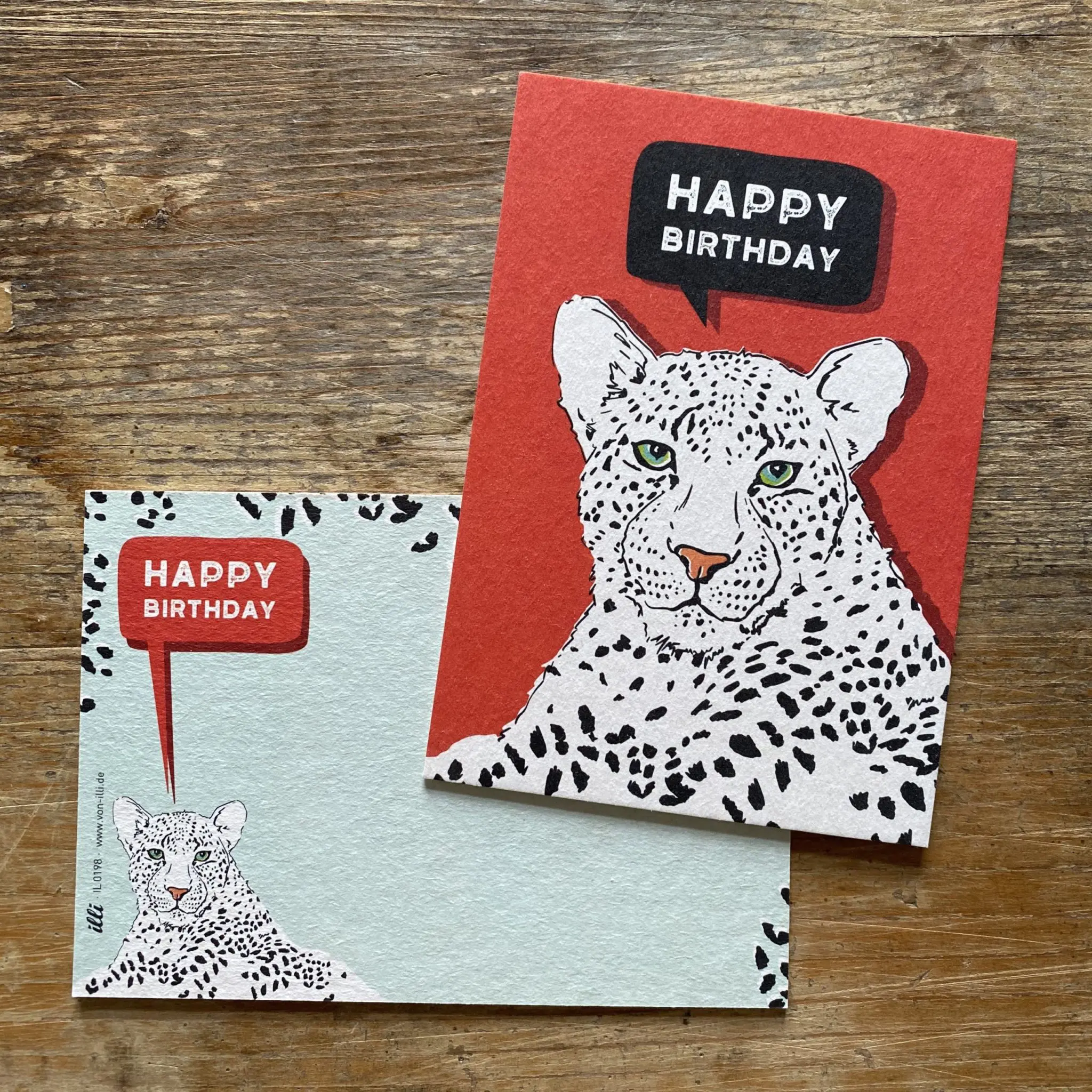 KYUTE Postkarte von illi KIMBU HAPPY BIRTHDAY KYUTE Postkarte von illi KIMBU HAPPY BIRTHDAY