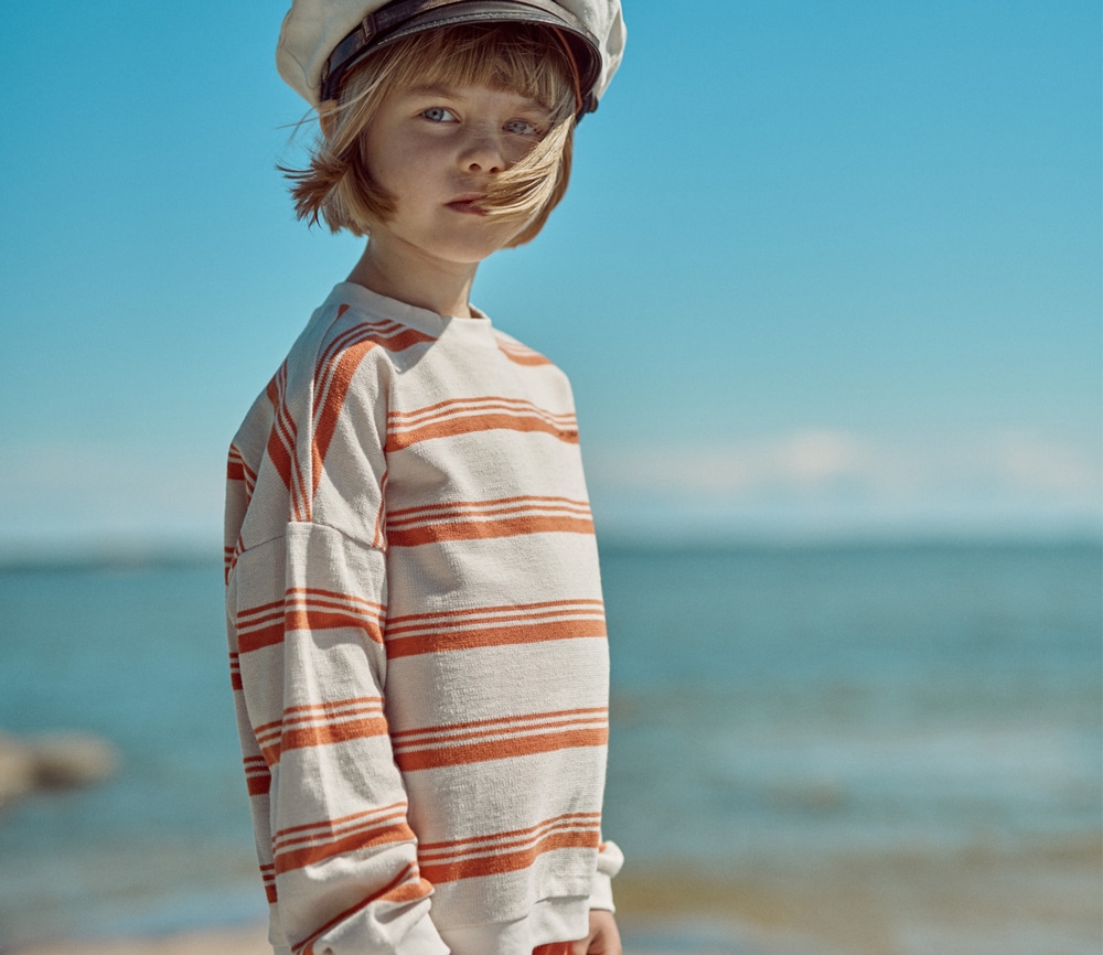 Langarmshirt "Horizons", Bio Baumwolle