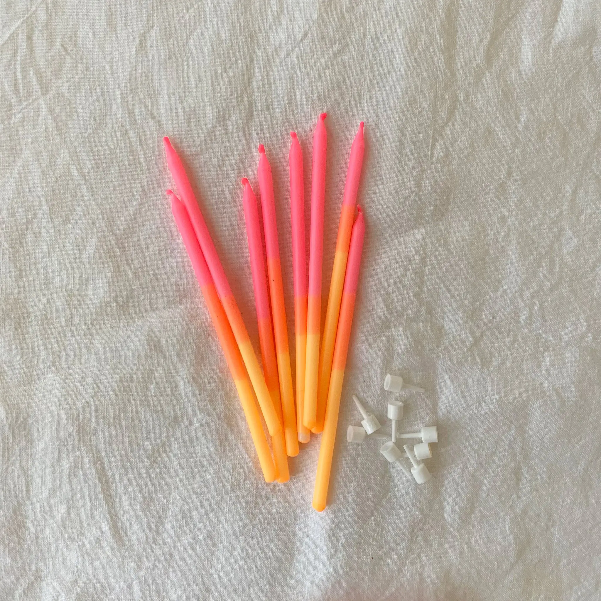 Geburtstagskerzen 8er-Set, Party Neon Crush, Pink x Orange x Gelb