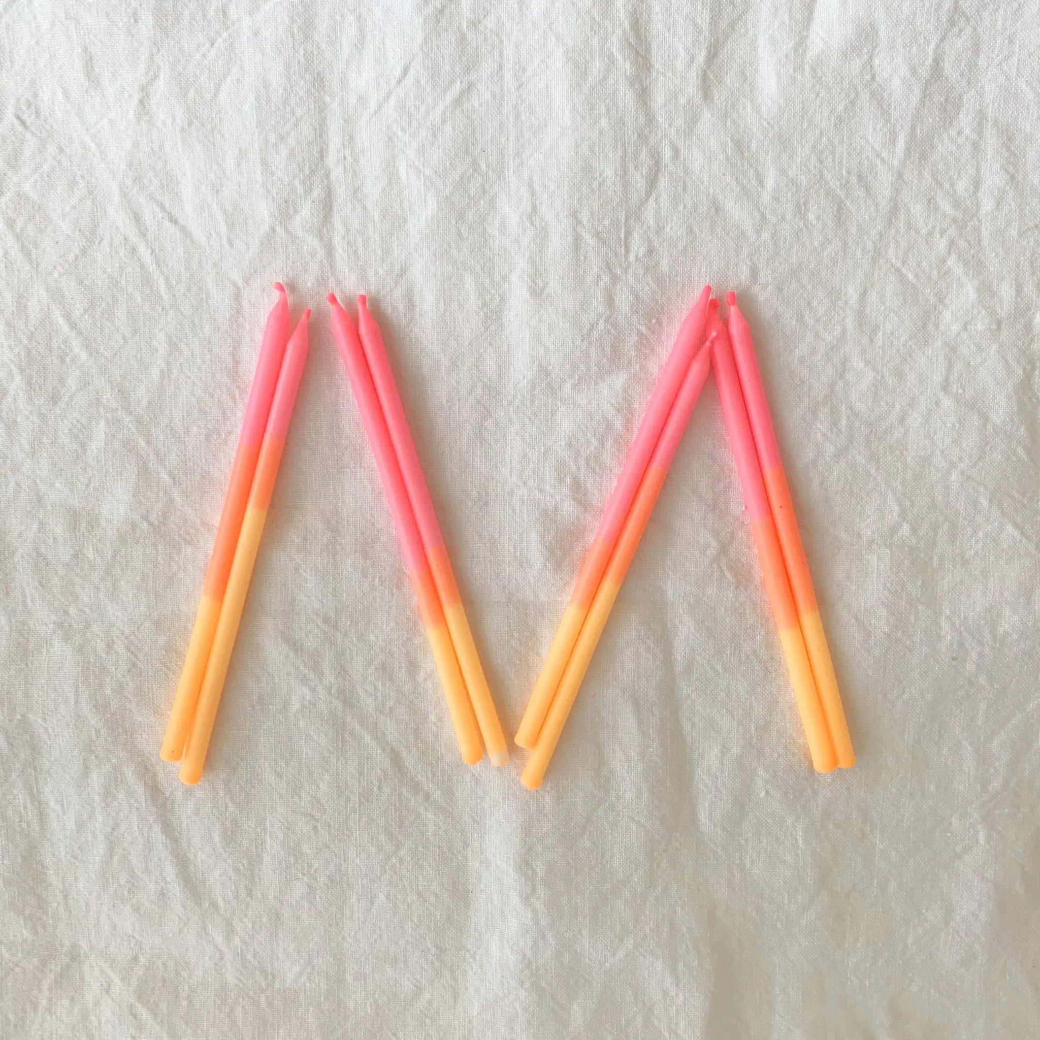 Geburtstagskerzen 8er-Set, Party Neon Crush, Pink x Orange x Gelb
