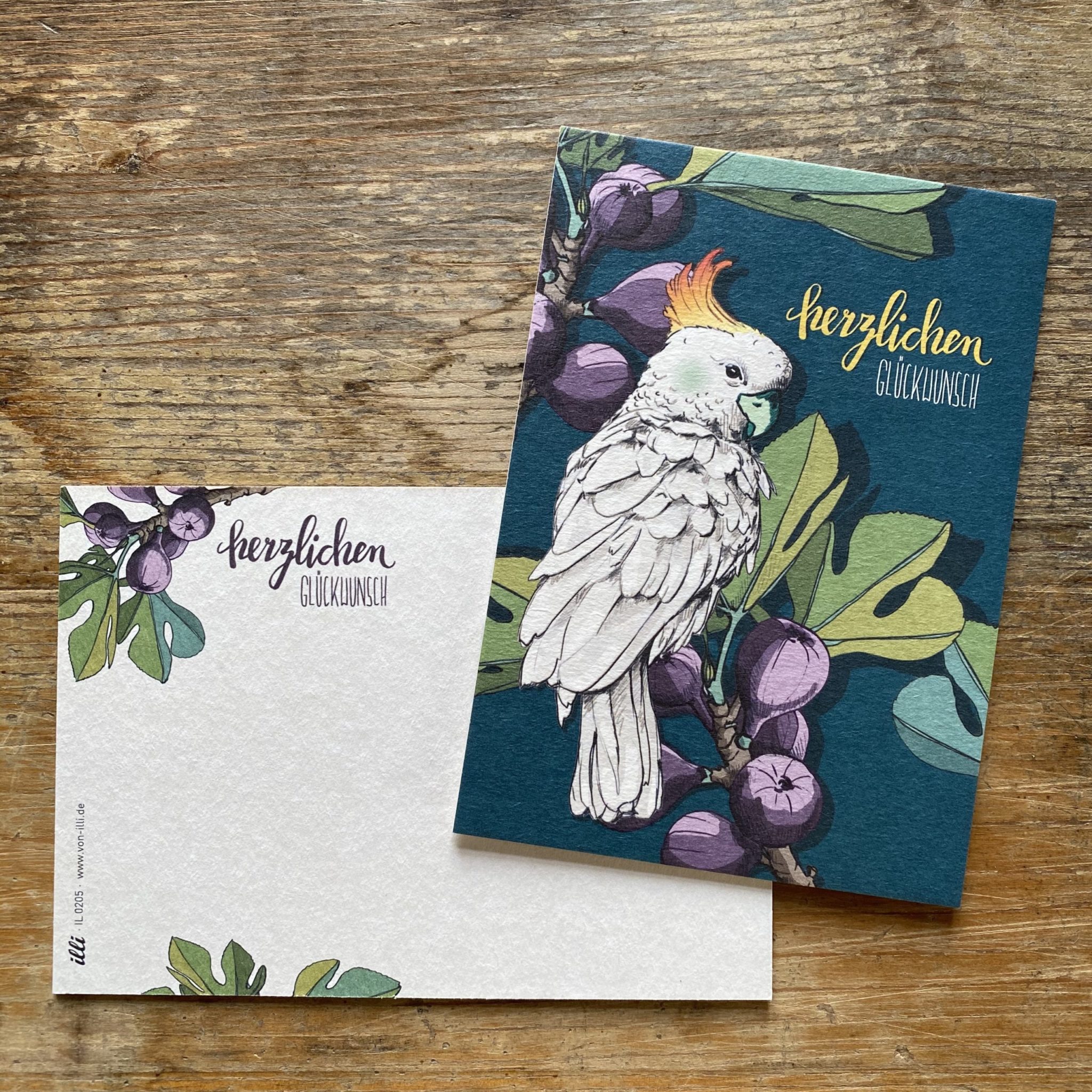 KYUTE Postkarte von illi NONI HERZLICHEN GLÜCKWUNSCH KYUTE Postkarte von illi NONI HERZLICHEN GLÜCKWUNSCH