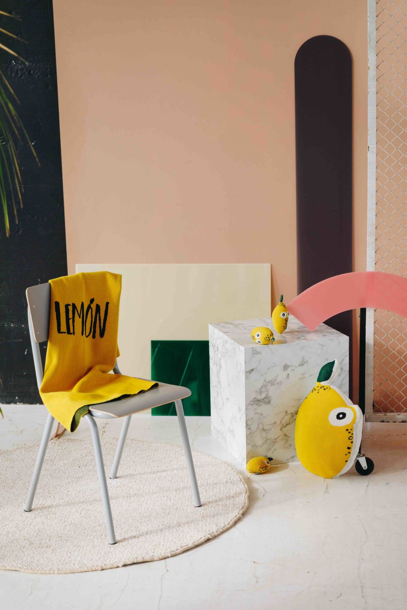 Kuscheldecke "Lemon", Senf