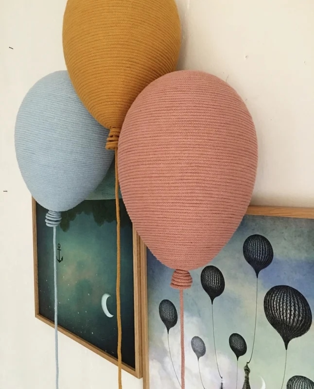 Handgefertigte Deko Ballons, 3 Größen Set
