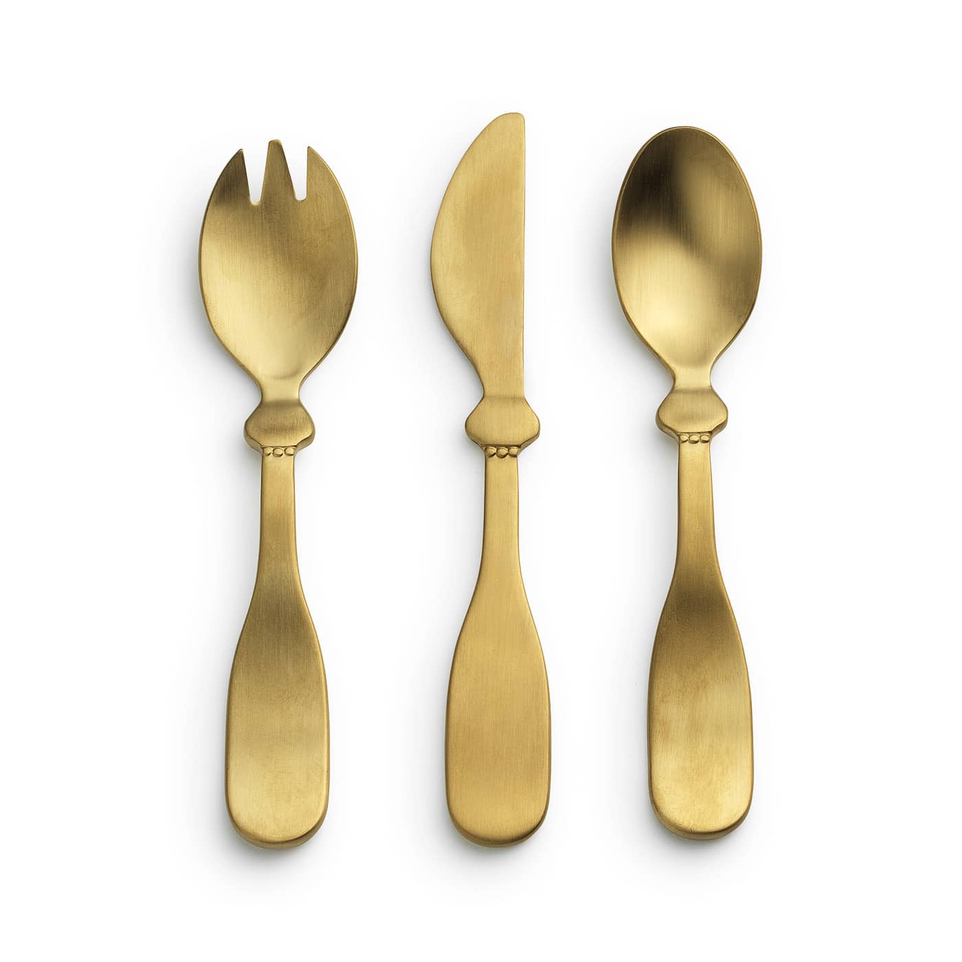 Besteck Set Kinder, Gold