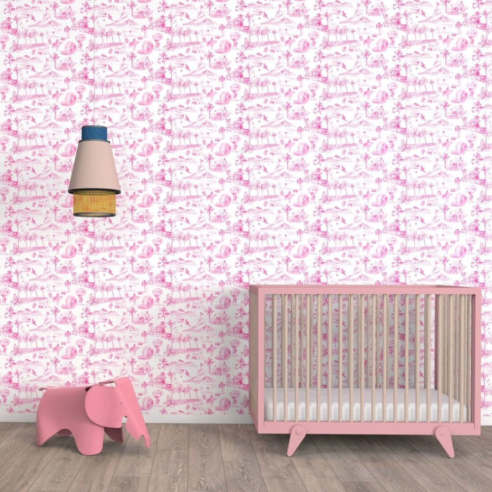 Tapete Ipanema, Toile Pink