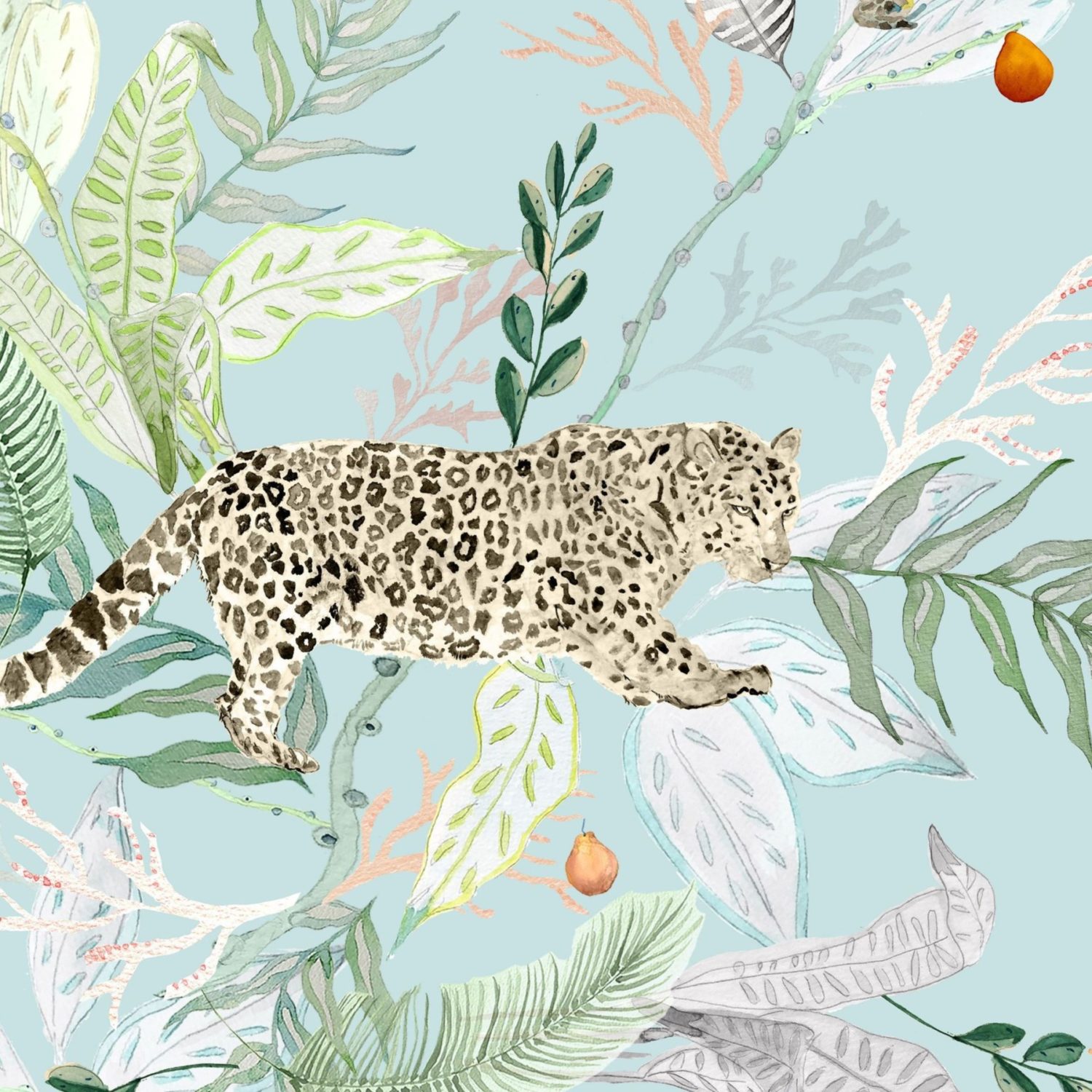 Tapete Orilla, Jaguar Turquoise