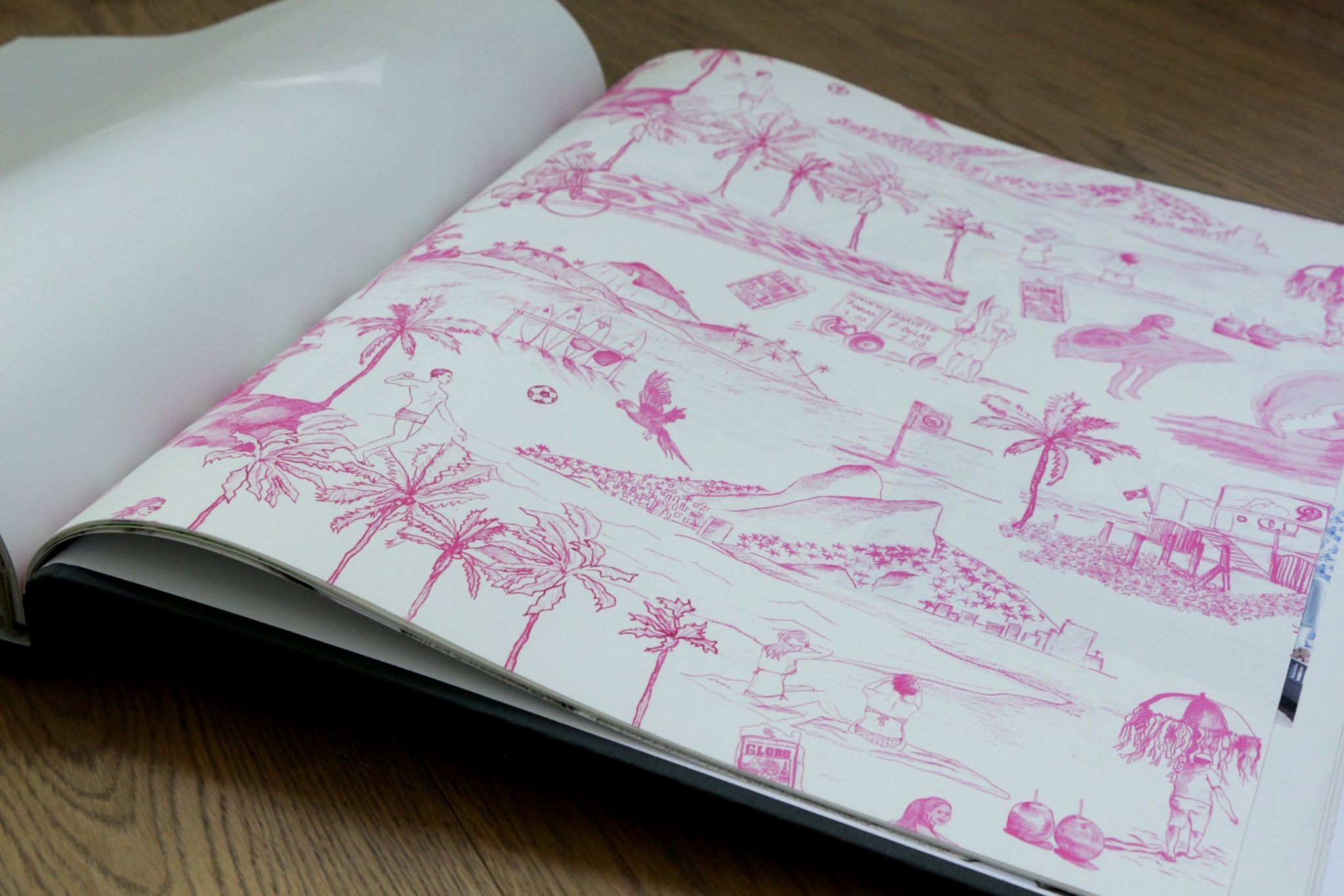Tapete Ipanema, Toile Pink