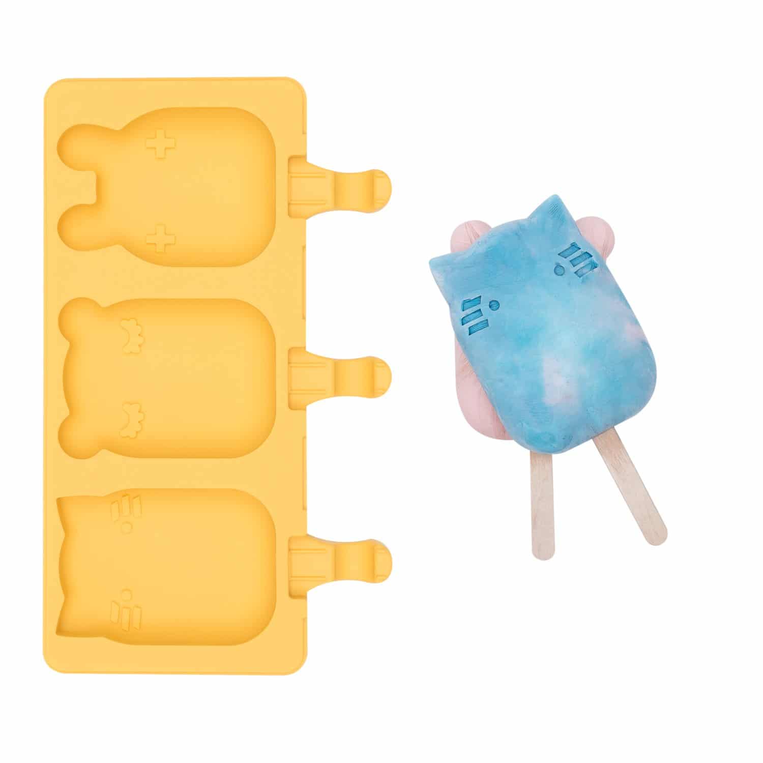 Silikon Eisformen "Frosties Gelb"