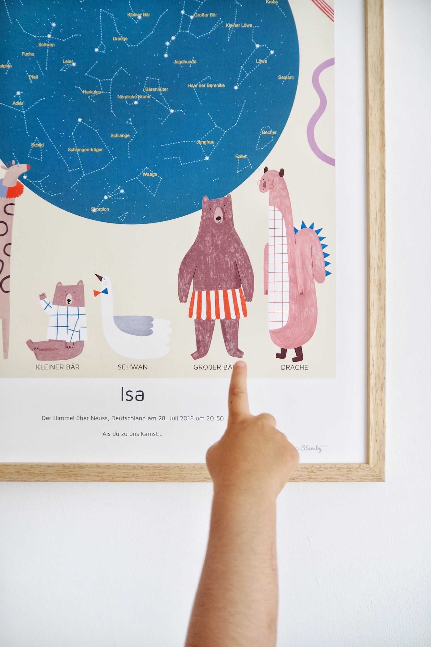 Sternenhimmel Geburtsposter, Design "Anna Katharina Jansen"