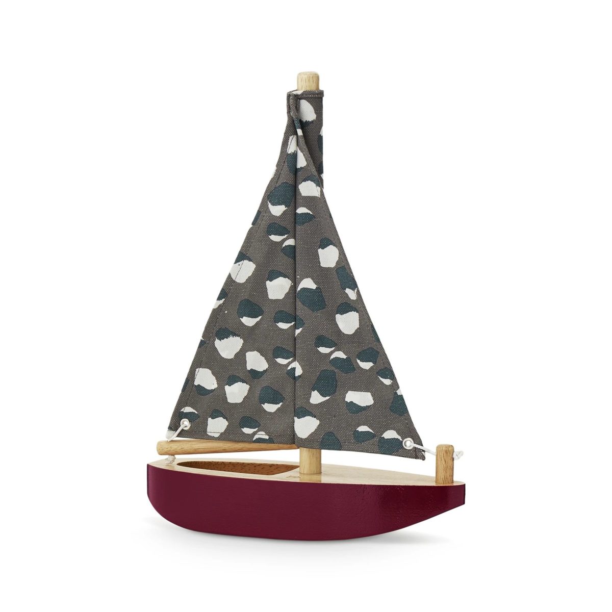 Holzsegelboot, Burgundy