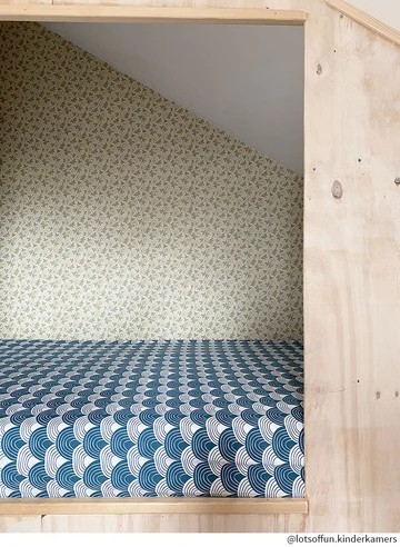 Spannbettlaken "Regenbogen" Moroccan Blue 70x160cm