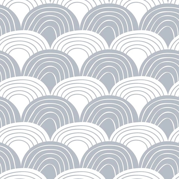 Spannbettlaken "Regenbogen" Tranquil Gray 60x120cm