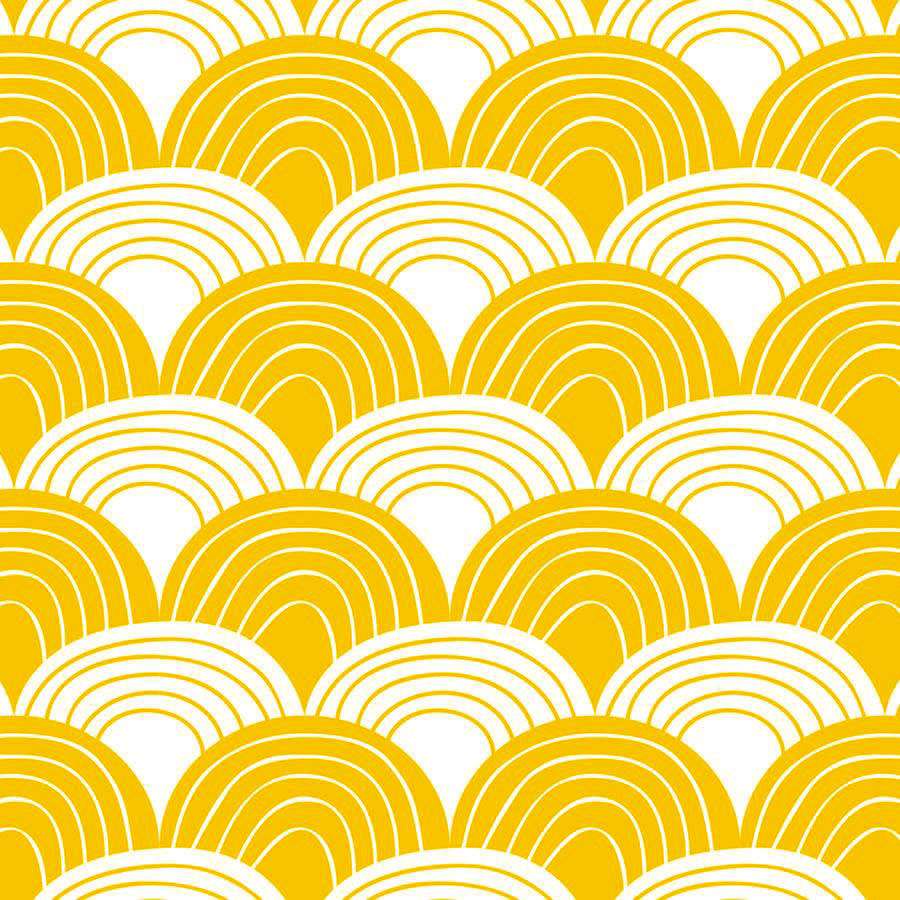 Spannbettlaken "Regenbogen" Mustard 60x120cm